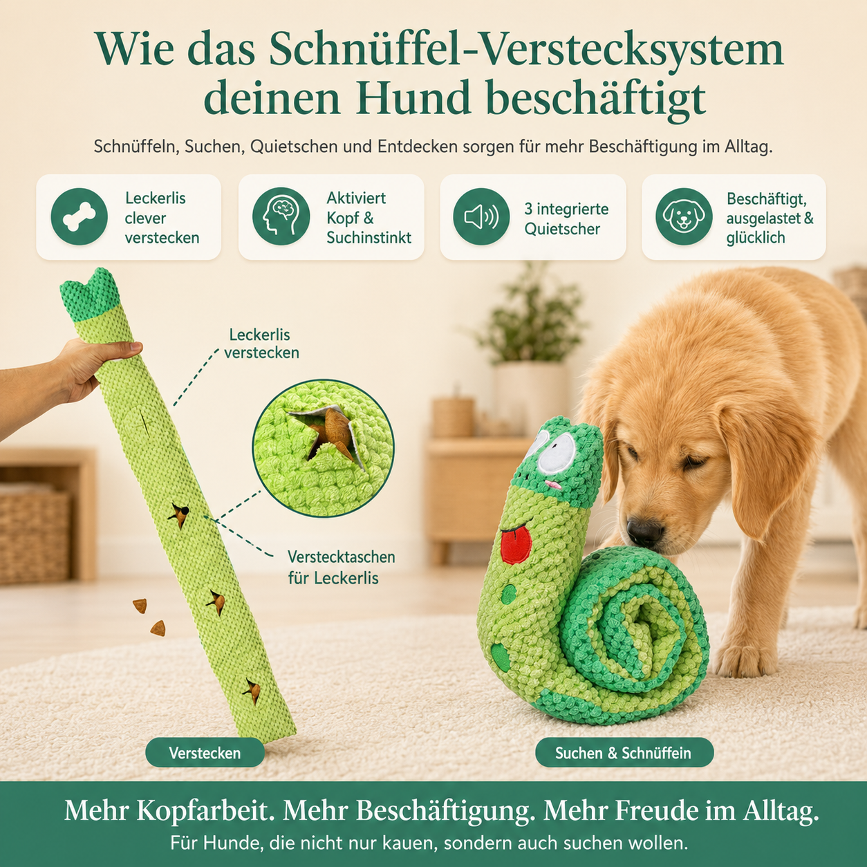 Schnuffi – Sinnvolle Beschäftigung für einen glücklicheren Hund