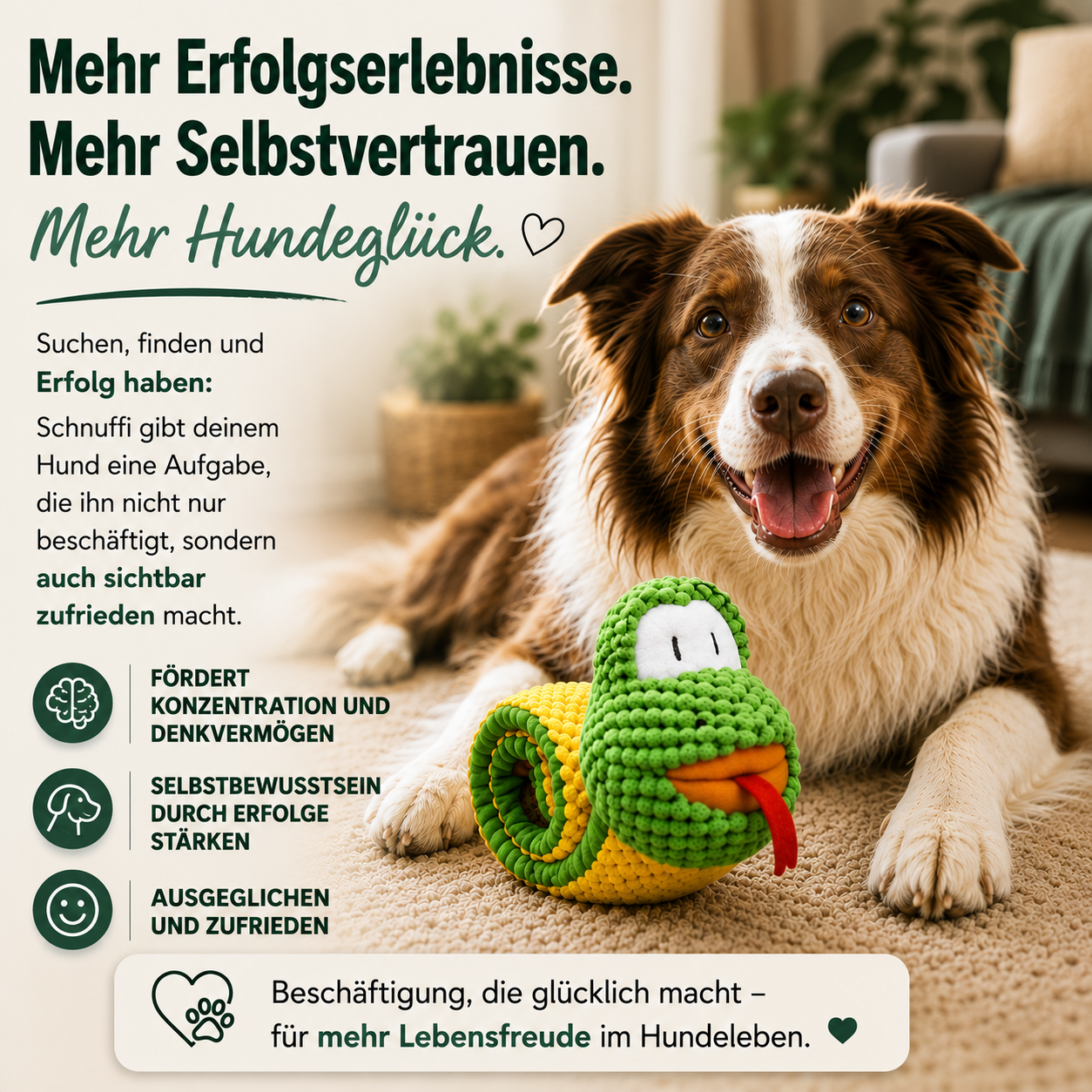 Schnuffi – Sinnvolle Beschäftigung für einen glücklicheren Hund